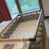 Childrens splicing bed fence edge guard soft bag woven long baby crib anti-fall edge bedside bed summer summer