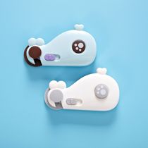 Cabinet door whale child lock multifunctional baby anti-pinch hand safety lock baby protective equipment drawer safety buckle