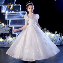 Girls birthday princess dress children Gaoding dress flower girl wedding dress flower girl host piano performance high-end