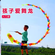 Dragon dance ribbon fitness dragon children fitness Dragon adult dance diabolo Dragon Tai pole with dragon head
