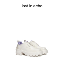 losst in echo original sports ankle neutral suit shoes square head high heel thick bottom leather shoes female little white shoes