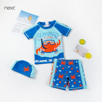 Spot next small middle and Big Boy boys swimwear cute cartoon sunscreen quick-drying childrens swimwear 1-5 years old