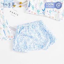 Nardo fruit baby gauze flower bud pants girl muslin summer shorts bamboo fiber ultra-thin large PP fluffy pants