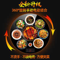 Smart round food insulation board warm vegetable board hot board household desktop hot dish artifact table dish multi-function