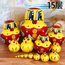 Russian sets of baby 10 layers Chinese style 5 layers 10 layers of tremolo with 15 layers of cartoon cute set of chicken play