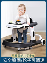 gb good child baby walker anti-o-leg rollover girl boy multi-function child help step can sit hands