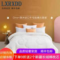 Australian wool is covered with anti-mite antibacterial thickened warm winter quilt with single person spring and autumn warm seasons universal quilt core quilt