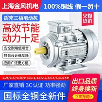 YS aluminum motor 0 37 0 55 0 75 1 1 1 5 2 2KW three-phase asynchronous motor 380V all copper