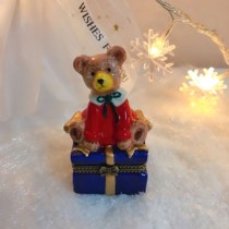 Retro jewelry jewelry box ceramic piggy bank cute handmade painted desktop small ornaments New Year gifts for girlfriends