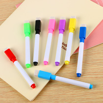 Pudding color core black core whiteboard pen creative marker pen with brush water ring trumpet advertising customization