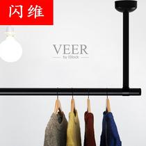 Guxin balcony hanger drying rod single rod drying stainless steel drying stainless steel clothing store fixed hanging stainless steel paint