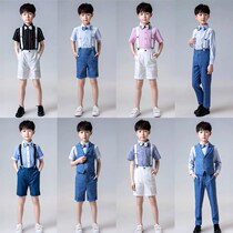 Boy dress suit Summer suit Small host costume Handsome boy performance suit Flower girl graduation childrens formal dress