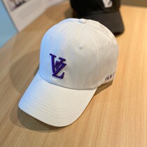 Mu Nan orange baseball cap mens and womens casual all-match embroidered letters fashion hat summer and Korean sun visor cap