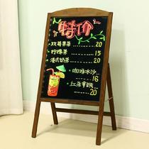 Advertising blackboard handwritten billboard can hang plug-in display board custom KT board milk tea shop makes outdoor flash small