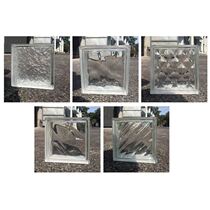 Creative Custom Curtain Wall Crystal Brick Partition Light Transmission Hollow Background Curtain Wall Glass Brick Solid-closed toilet