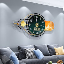 Light luxury wall clock Living room household fashion decoration mute wall clock Net red creative modern simple hanging watch