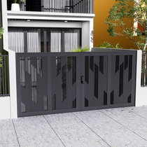 Courtyard Door Villa Gate Double Open Door Countryside Yard Gate Home Village Outdoor Stainless Steel Open Electric Door