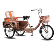 Human elderly pedal tricycle pick-up large household with bucket Light leisure adult elderly pull goods men and women