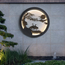 Wall Lamp Outdoor Waterproof Chinese Garden Courtyard View Lamp Villa Yard wall Decorative Lights Round Atmosphere Lights