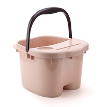  Plastic foot bath bucket with roller massage foot bath basin Foot bath basin storage four seasons can be used foot bath bucket with cover thickened
