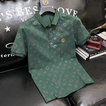 It is worth trying to see a new mans short sleeve trend Korean edition Youth fashion printing half sleeve POLO shirt to turn the handsome