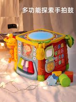 Hexahedron childrens early education puzzle music Pat drum 0-1 year old baby hand clap drum baby toy 6 months