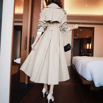 Wind clothes woman with long style Inn Wind 2021 Spring and autumn new Han version Relaxed Pop Temperament Fan van Waist Jacket