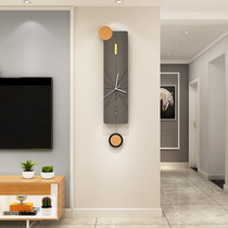Net red creative clock wall clock living room simple modern art light luxury clock Nordic home personality decoration wall