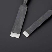 Seiko wood chisel with chisel sleeve through core iron chisel special steel flat chisel old goods hand carving slotting tools