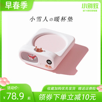 Portable usb warm cup cushion office home smart thermoregulation hot milk themed water glass heating disc gift box dress