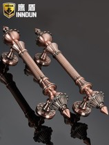 New Chinese red antique bronze glass door handle Eurostyle antique vintages Antique Hotel Villa Wooden Door to open door Grand door handle