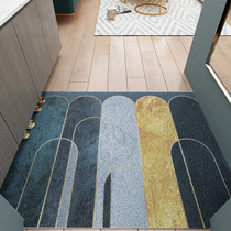Light luxury silk circle mat into the door mat door into the door mat Household foot non-slip carpet mat can be cut