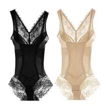 Official website Tingmei Summer beamlegged Hip Beauty Body Bouquet Body Women Underwear Lace one-piece shape-up underwear postpartum lingerie