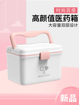 Medicine box Family packed baby medical box Full set of medicine storage box Small emergency large baby medicine box Household