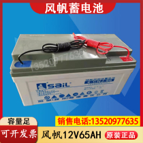 Sailing battery lead version 6-CNJ-65 maintenance-free colloid 12V65AH solar wind energy base station street lights