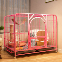 Cat cage Home cat villa Large free space Large cat house Two-story Japanese-style indoor toilet One-piece cat house