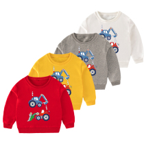 Baby autumn clothes new boy coat 2021 spring and autumn childrens clothing girls long sleeve base shirt loose children