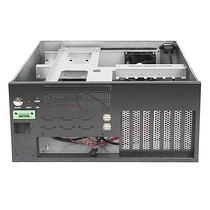Wall-mounted chassis 7 slots front IO interface ATX motherboard Flex small 1U power supply wall-mounted industrial computer host box