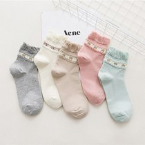 Moon socks spring and summer cotton loose mouth spring and autumn tube socks Maternal postpartum supplies Pregnant womens socks Spring and autumn