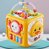 Baby toys children clapping drums hand drums hexagonal puzzle Music 6 months baby early education 1 year old rechargeable