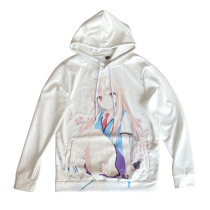 The real white custom-made pain sweater hoodie
