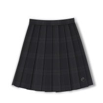 2nd Regiment Siren Elegy Jingzhao original JK uniform Black grid skirt Advanced embroidery pleated skirt Skirt School supply sense