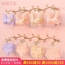 On the wall underwear shelf breast rack underwear display rack clothing store bra shorts underwear shelf Wall enjoy the new