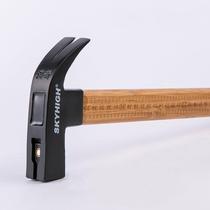 Square head black plastic bamboo handle high carbon steel woodworking mold with magnetic hammer