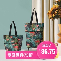 Zhili life supermarket shopping bag portable trailer bag large handbag beautiful shopping bag with wheel eco bag