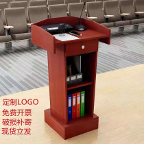 Sales wooden podium host station host station 4s hotel welcome desk desk shopping guide desk speech desk eschet desk