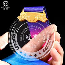 Crystal medals listed marathon custom medals custom-made baskets football gold and silver copper metal competition souvenirs