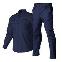 511 new quick-drying training uniforms male security inspection rescue Security military training combat military fans outdoor field instructor Tibetan Blue