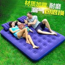  Sleeping mat Inflatable mattress Sleeping mat Camping household portable inflatable mat Field lazy nap lunch break bed thickened
