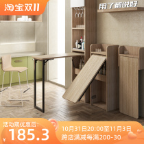 Flip-down folding bar feet home porch wine cabinet cabinet dining table support frame invisible even cabinet table leg hardware
